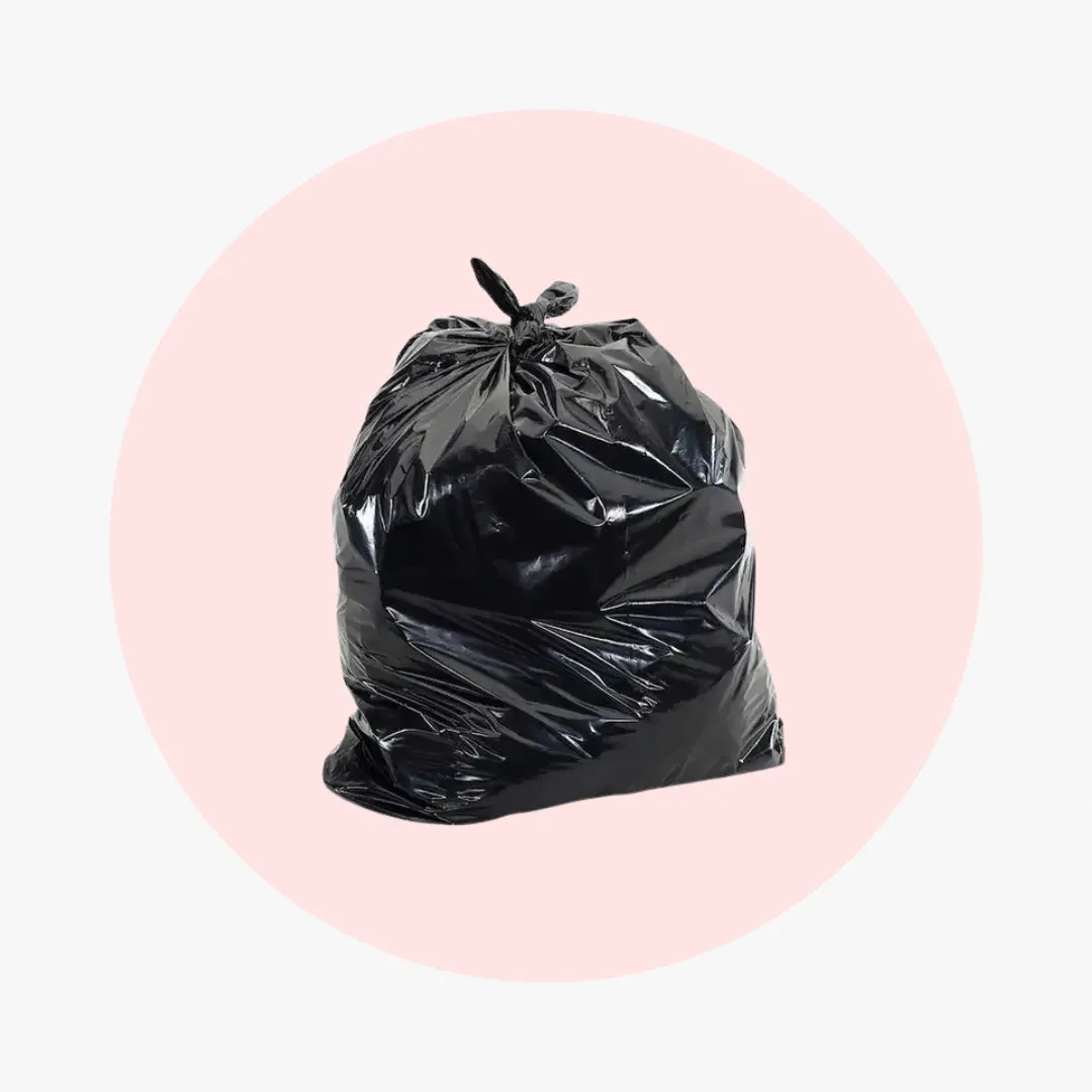 1 mil Trash Bags With Drawstring Black - 33 Gallon