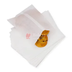 6.5x9 inch | Glassine Bags | Flat Bakery Sleeves | Cookie Paper Bags (White) | Pack of 100