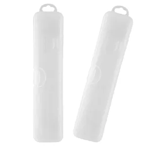 ALLY-MAGIC Travel Toothbrush Case Holder Portable Toothbrush Storage Box Transparent Toothbrush Carrying Box for Hiking Camping Business Trip Y4-TMYSH
