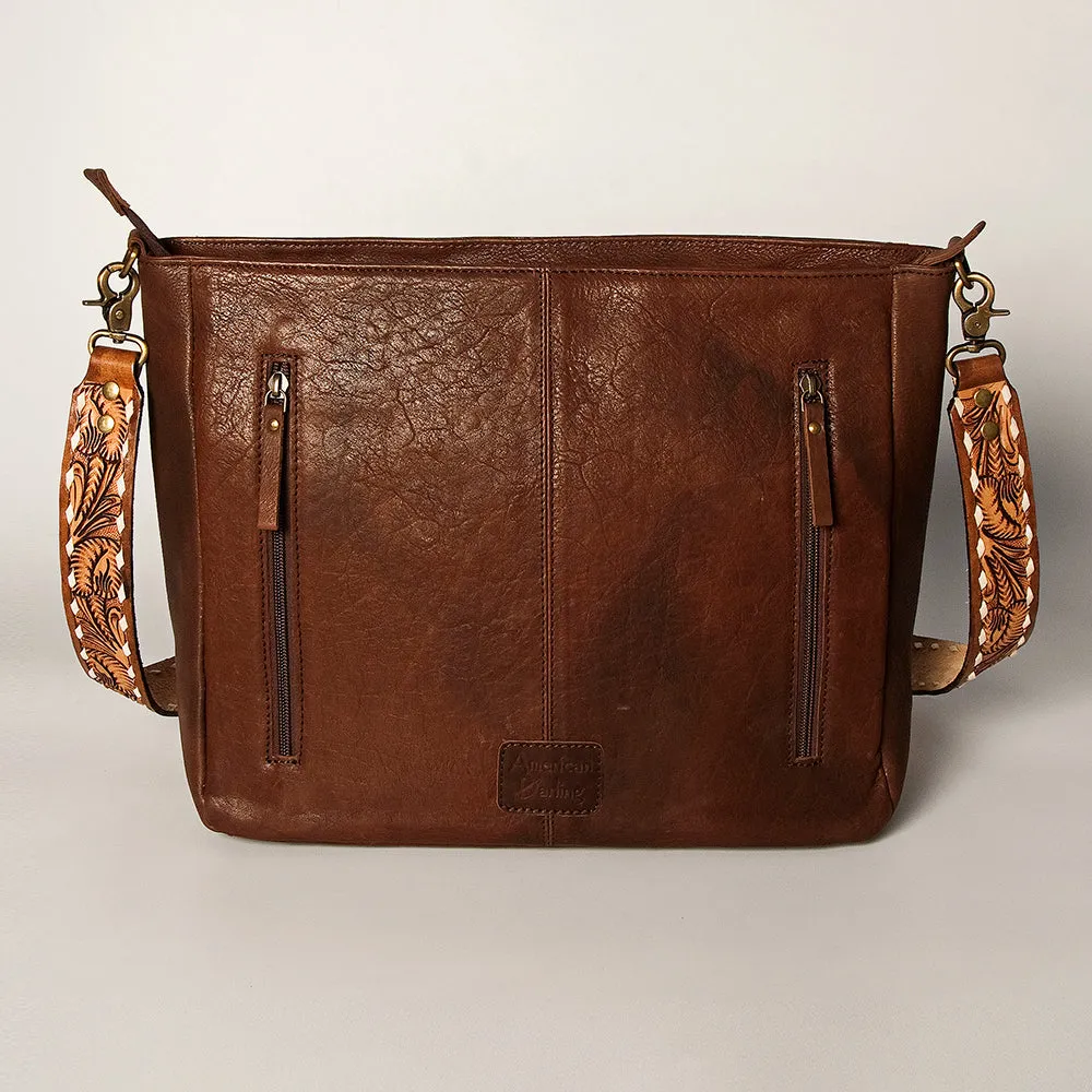 American Darling ADBGA255 Large Crossbody Hand Tooled Saddle Blanket Genuine Leather Women Bag Western Handbag Purse