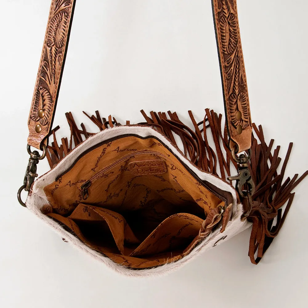 American Darling ADBGS192AY Messenger Hair-On Genuine Leather Women Bag Western Handbag Purse