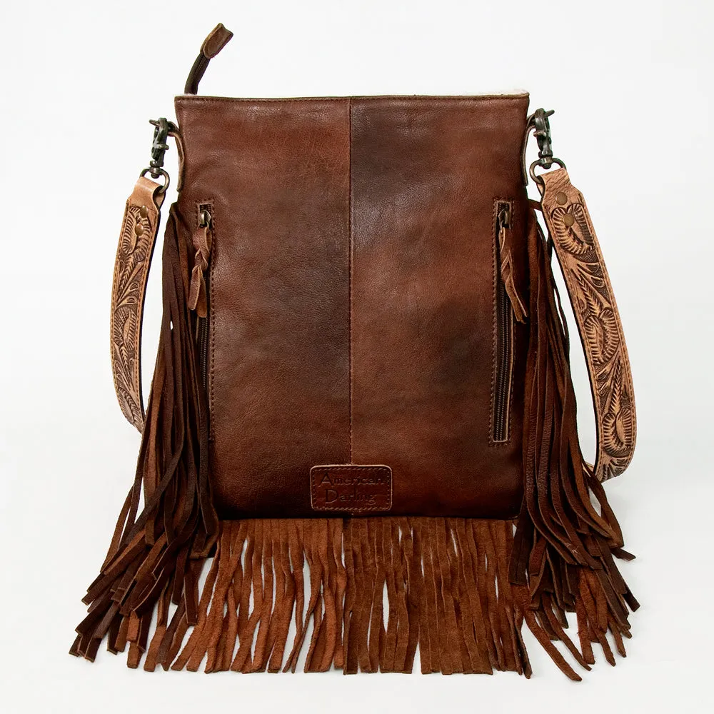 American Darling ADBGS192AY Messenger Hair-On Genuine Leather Women Bag Western Handbag Purse