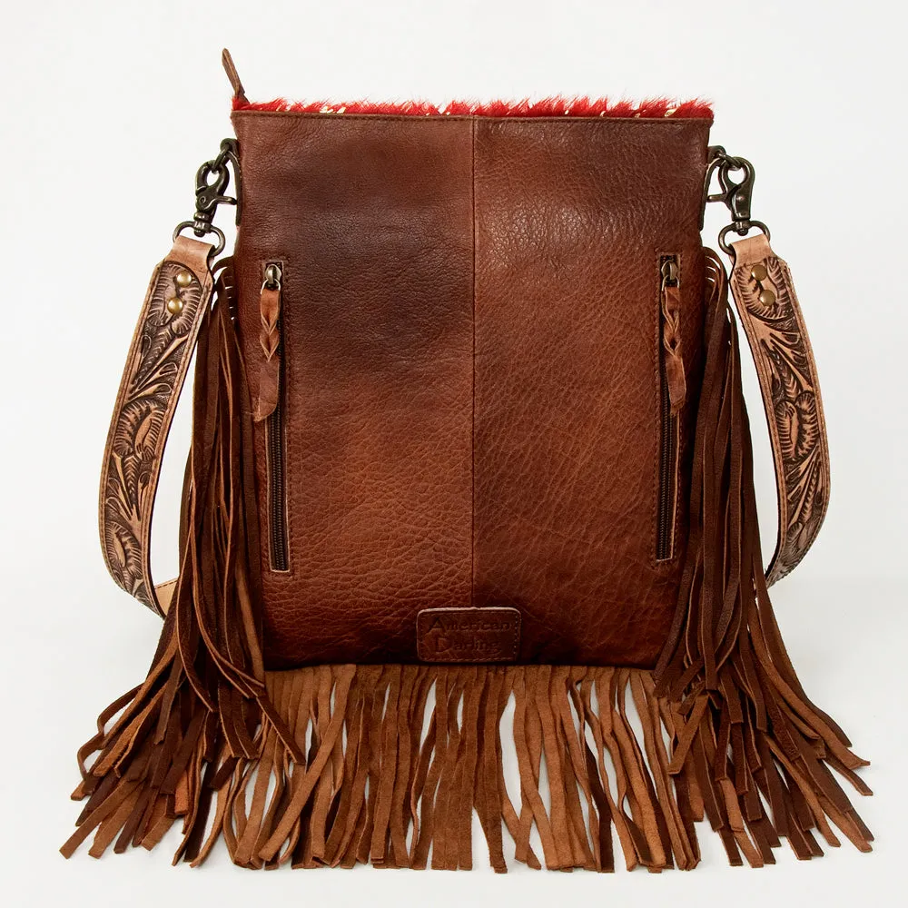 American Darling ADBGS192BH Messenger Hair-On Genuine Leather Women Bag Western Handbag Purse