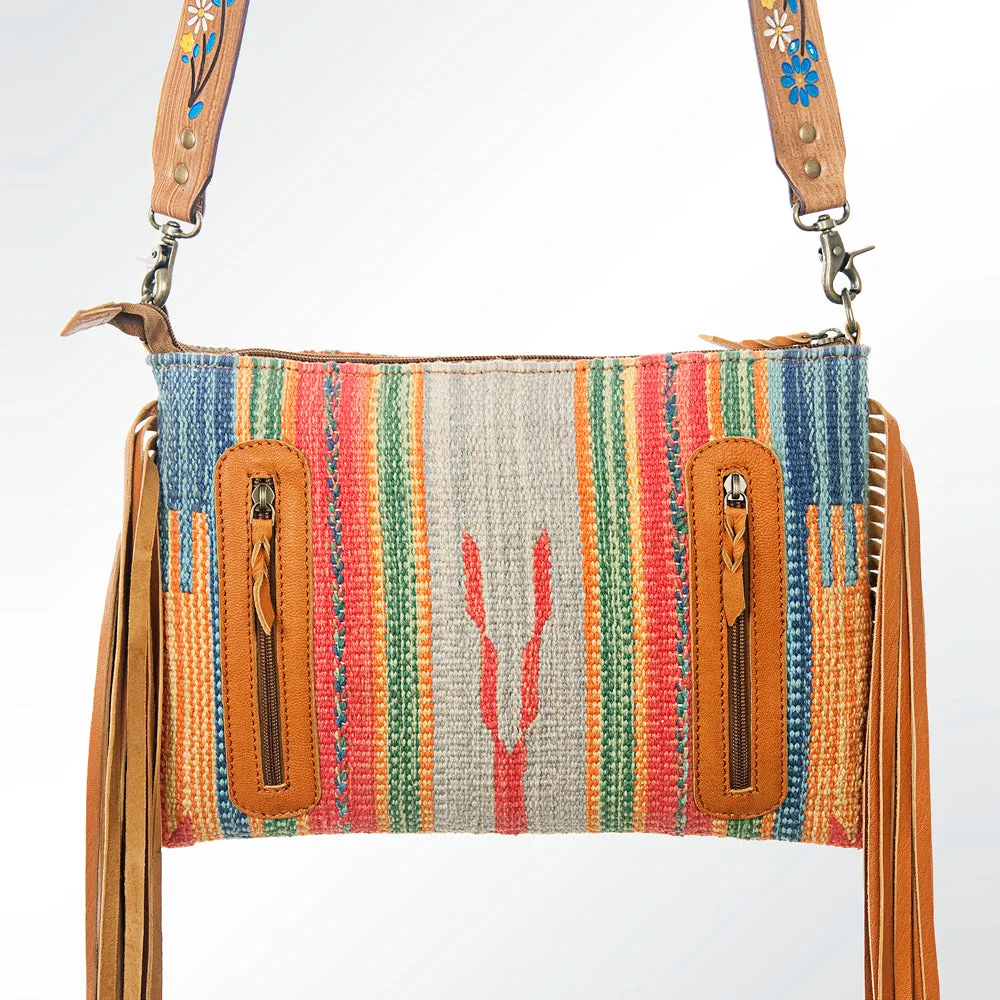 American Darling ADBGZ373 Crossbody Saddle Blanket Genuine Leather Women Bag Western Handbag Purse