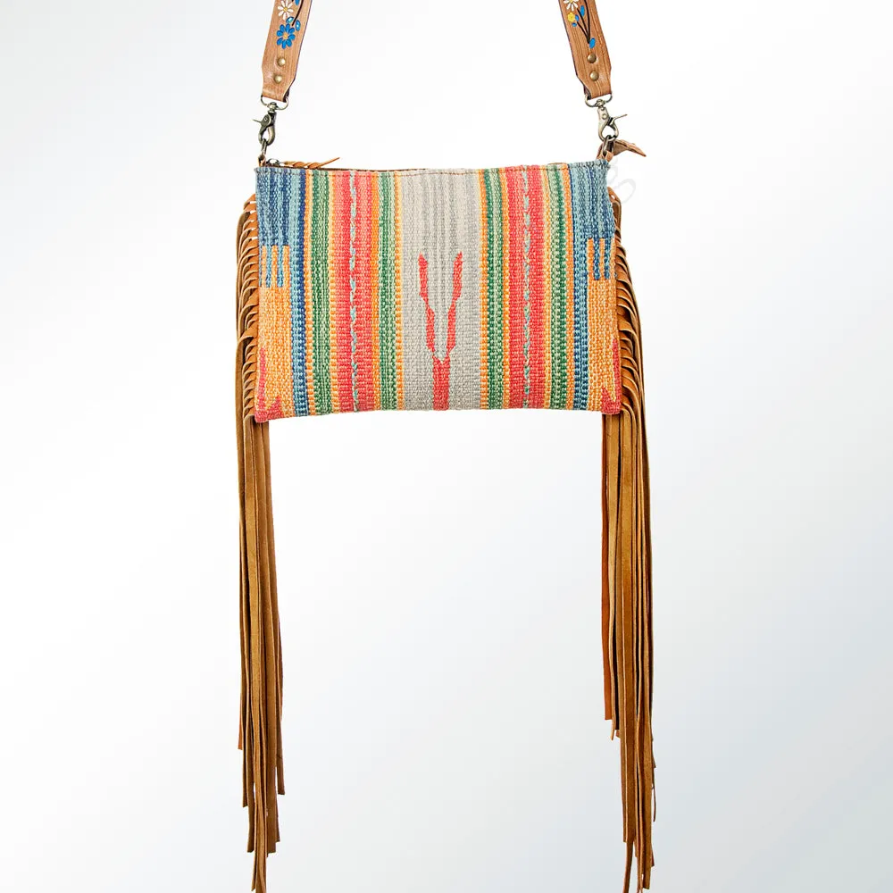 American Darling ADBGZ373 Crossbody Saddle Blanket Genuine Leather Women Bag Western Handbag Purse