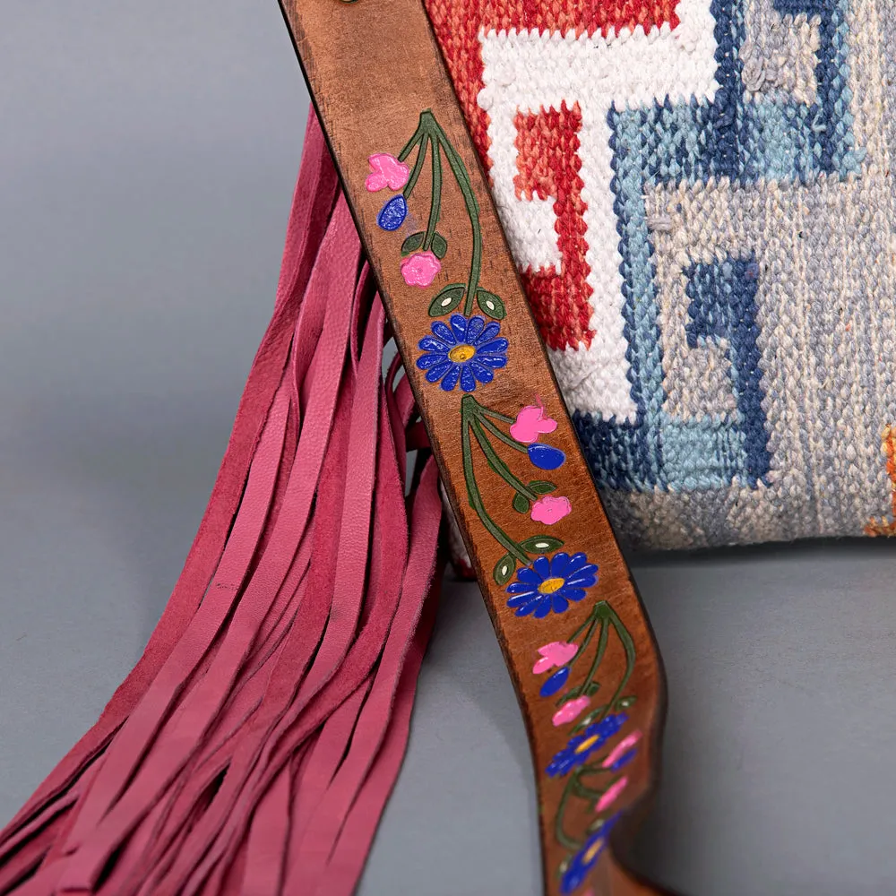 American Darling ADBGZ374 Crossbody Saddle Blanket Genuine Leather Women Bag Western Handbag Purse