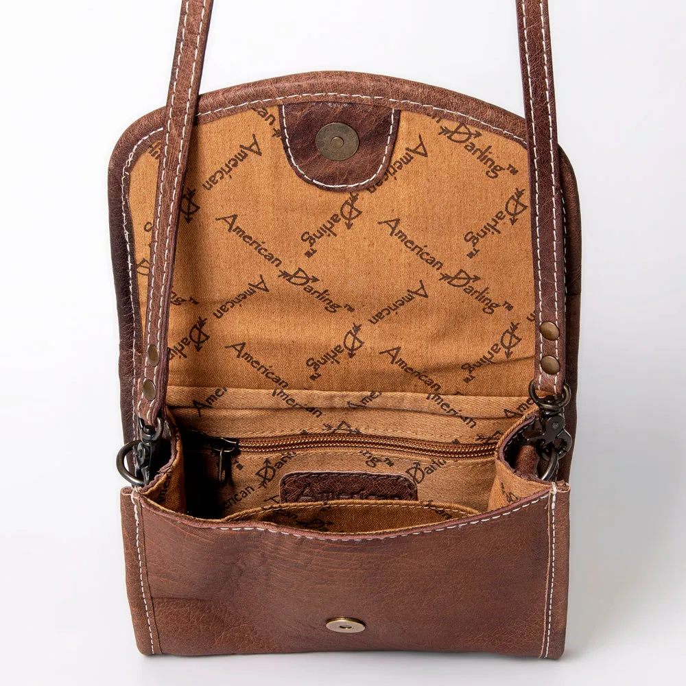 American Darling Messenger Saddle Blanket Genuine Leather women bag western handbag purse