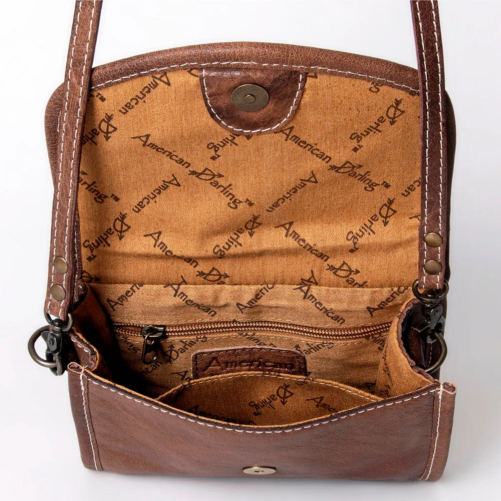 American Darling Messenger Saddle Blanket Genuine Leather women bag western handbag purse