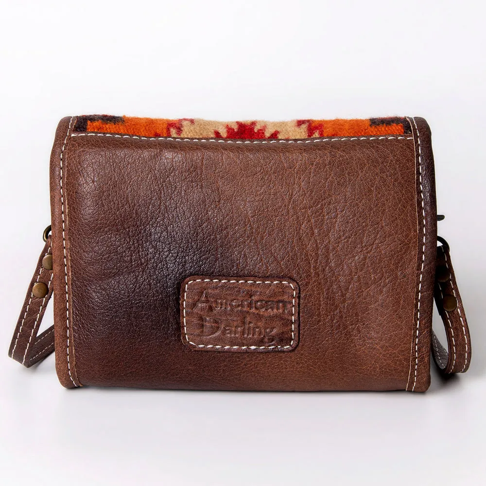 American Darling Messenger Saddle Blanket Genuine Leather women bag western handbag purse