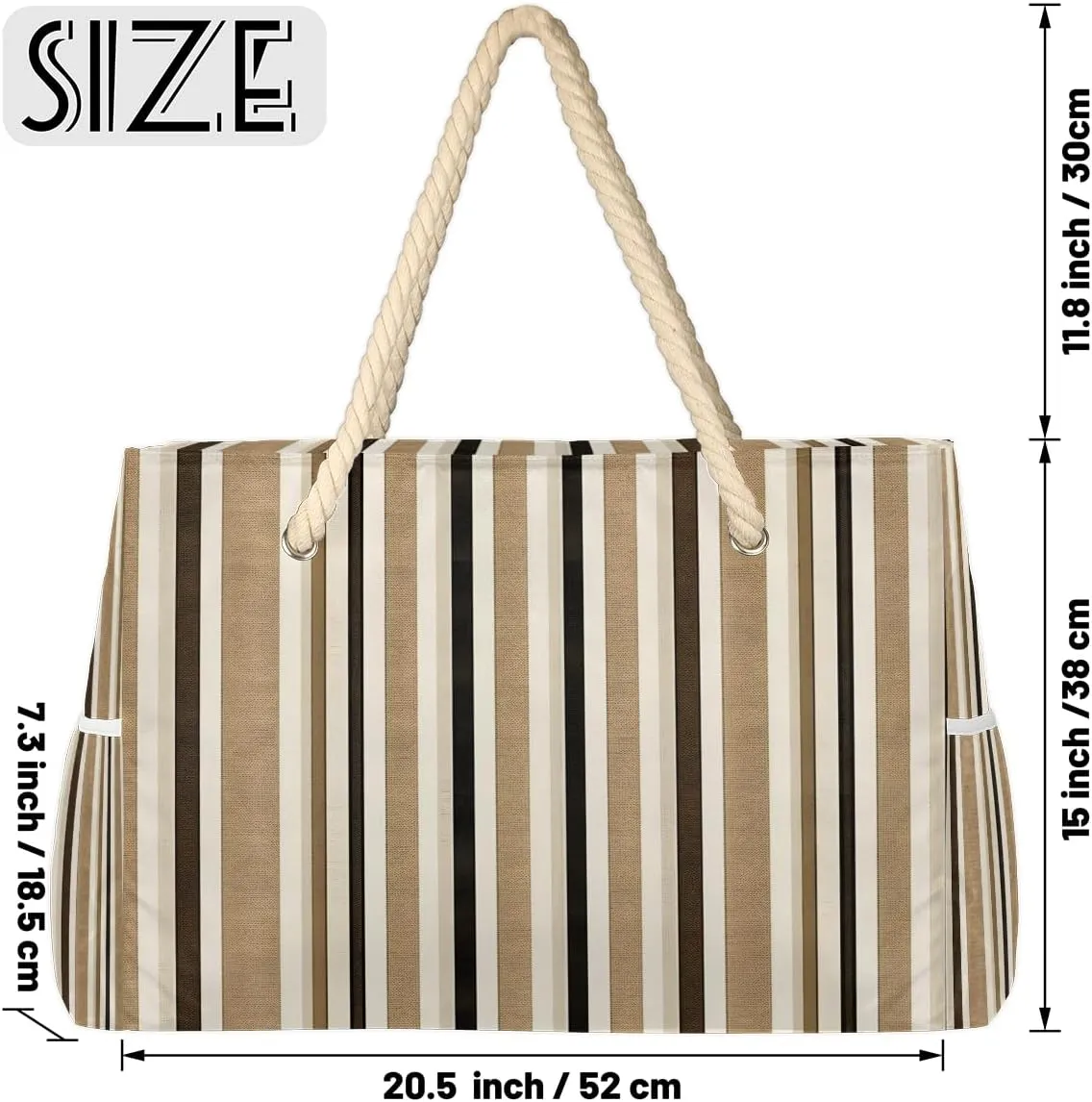 Beach Bags for Women, Large Waterproof Beach Tote Bag for Gym Grocery Travel