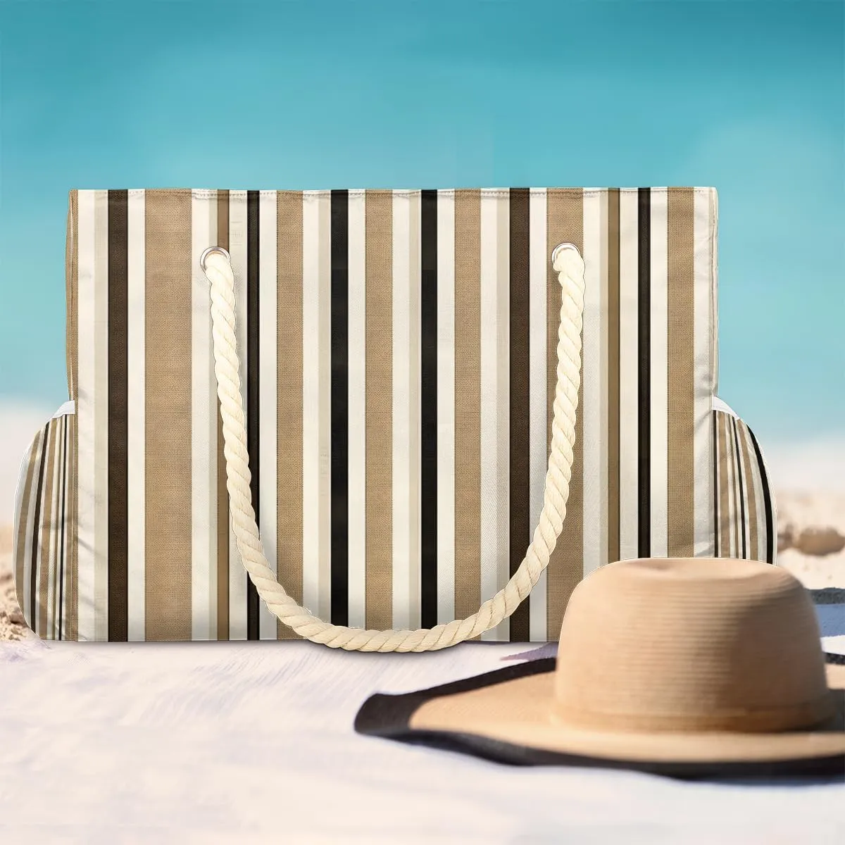 Beach Bags for Women, Large Waterproof Beach Tote Bag for Gym Grocery Travel