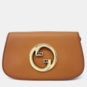 Brown Leather Blondie Shoulder Bag