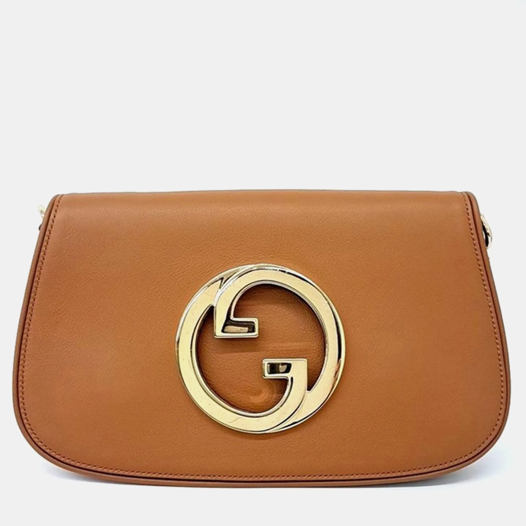 Brown Leather Blondie Shoulder Bag