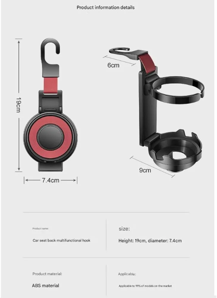 Car Seat Headrest Hook for Mercedes S klass W221 (Short axis) 2005-2013,Car Seat Hooks with Phone Holder for Purse,Even Bottle,Backpacks Car Interior Storage Accessories,E