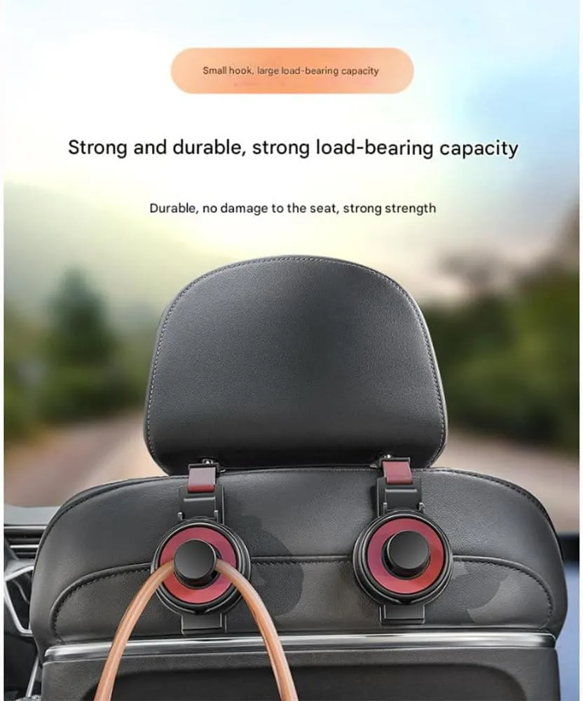 Car Seat Headrest Hook for Mercedes S klass W221 (Short axis) 2005-2013,Car Seat Hooks with Phone Holder for Purse,Even Bottle,Backpacks Car Interior Storage Accessories,E