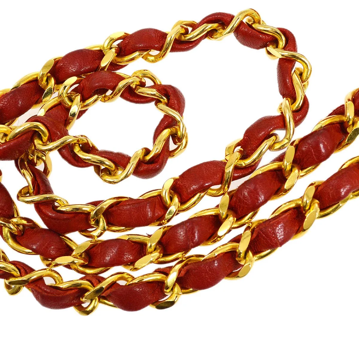 Chanel 1989-1991 Red Lizard Letter Flap Bag 20633