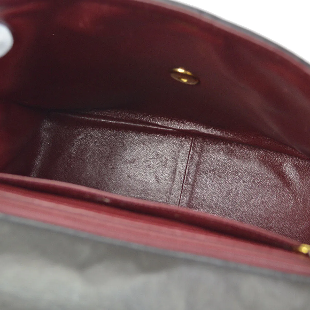 CHANEL 1994-1996 Big CC Straight Flap Medium Black Lambskin 84270
