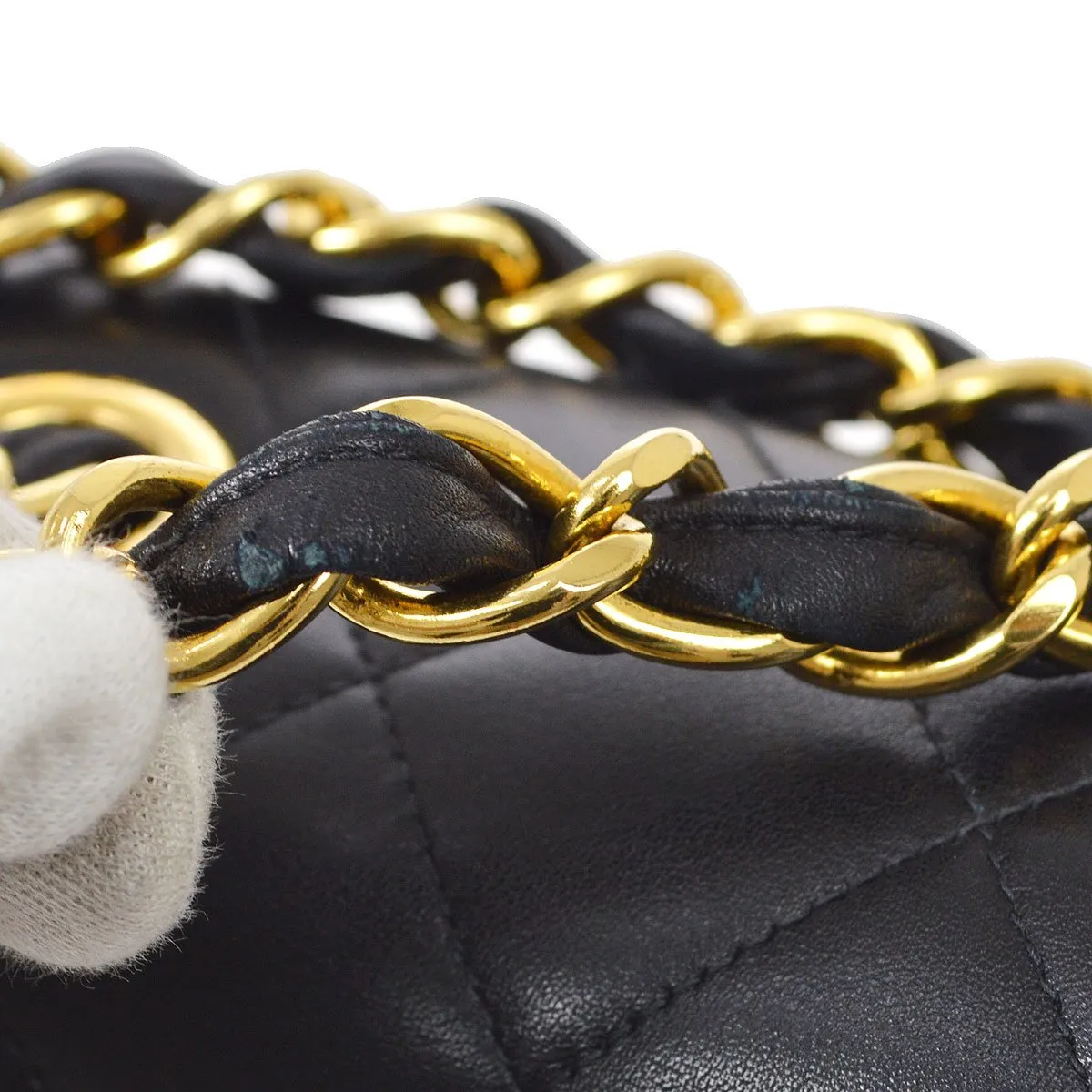 Chanel 1994-1996 Classic Flap Maxi Black Lambskin 92998