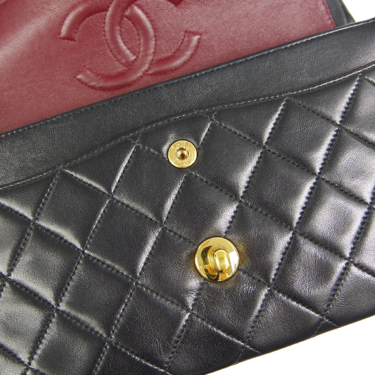 CHANEL 1996-1997 Classic Double Flap Small Black Lambskin 66942