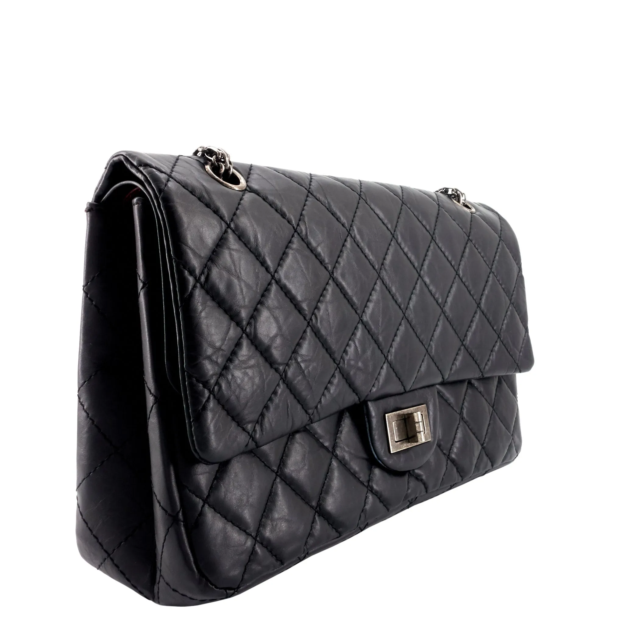 CHANEL 2.55 Large Aged Leather New Bag