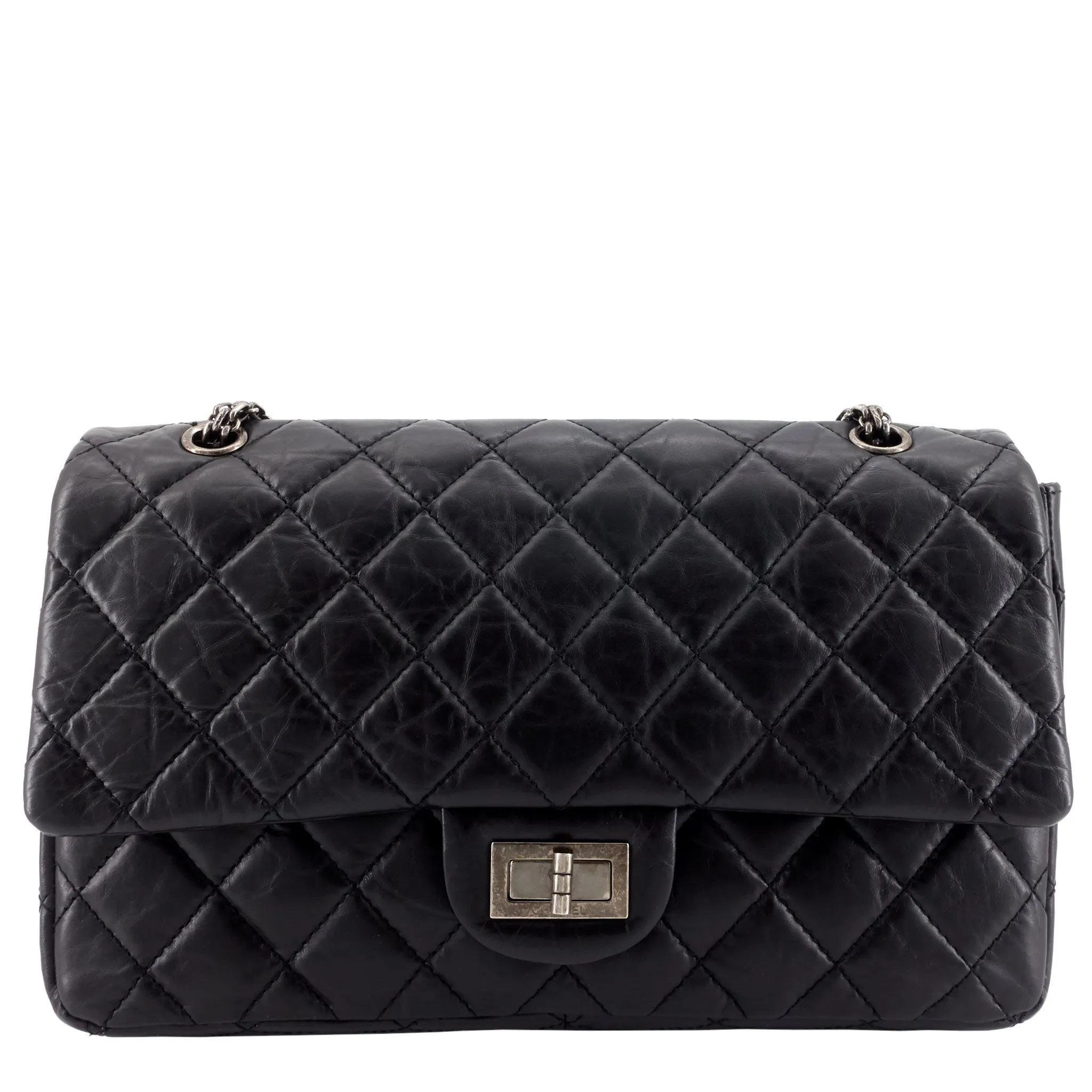 CHANEL 2.55 Large Aged Leather New Bag
