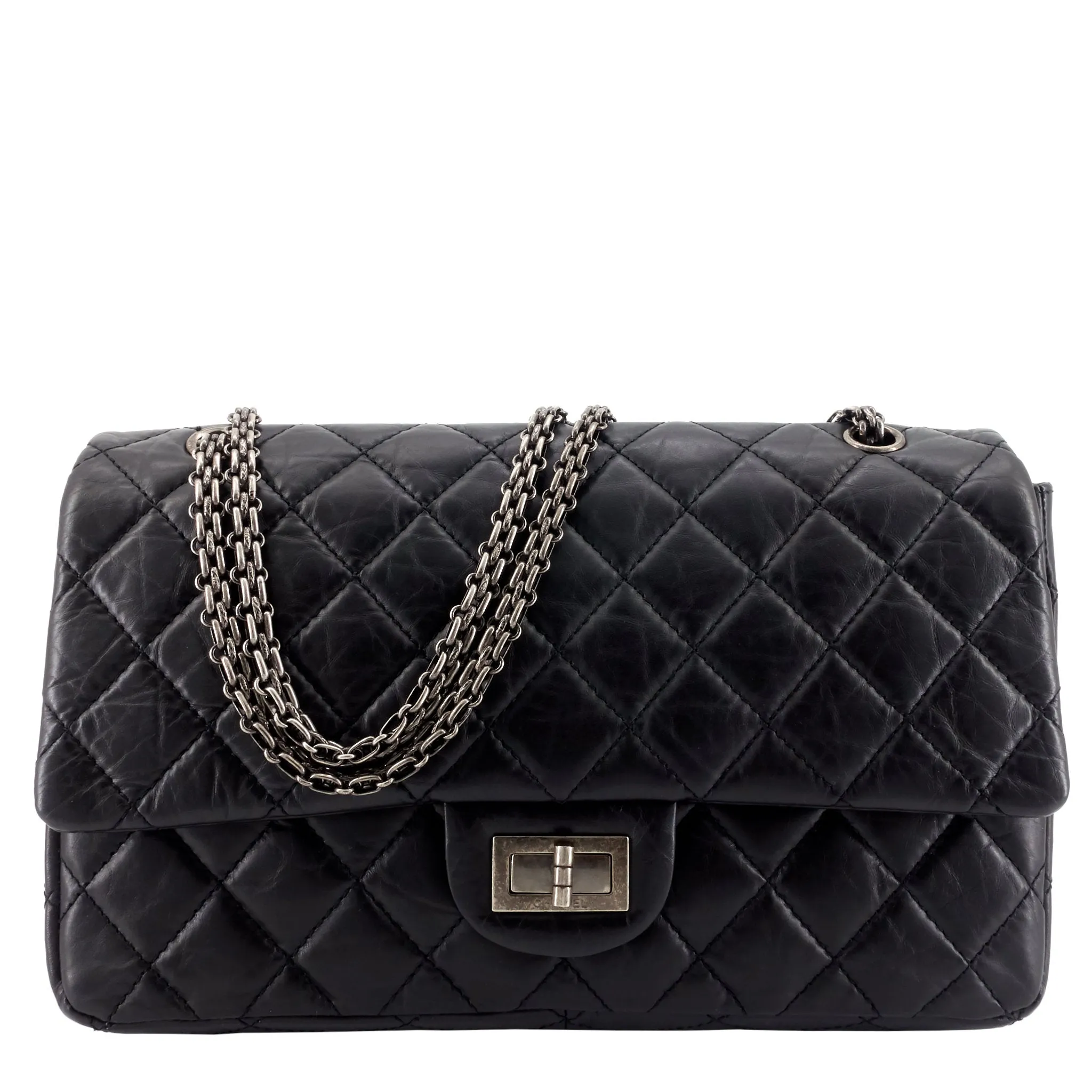 CHANEL 2.55 Large Aged Leather New Bag