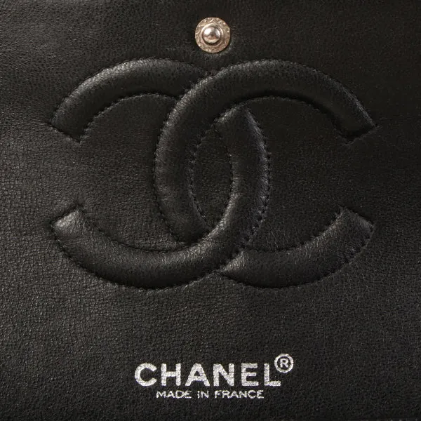 Chanel Around 2000 Made Caviar Skin Classic Flap Chain Bag 25Cm Black