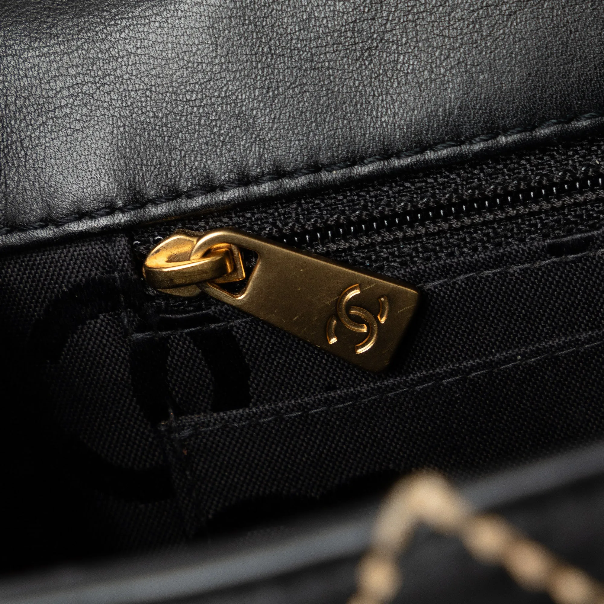 Chanel CC Wild Stitch Lambskin Flap Shoulder Bag