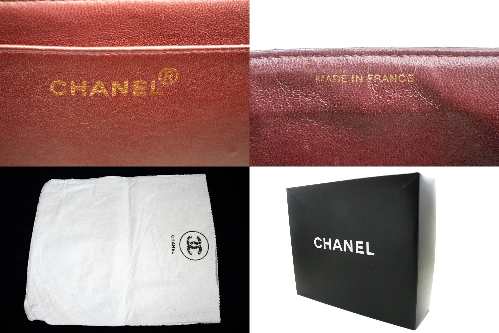 CHANEL Classic Large 11" Chain Shoulder Bag New Black Lambskin