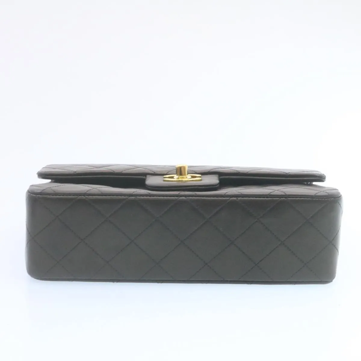 Chanel Classic Matelasse 23 Chain Flap Shoulder Bag Lamb Skin Black  29002A