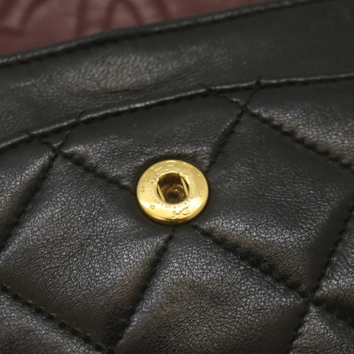 Chanel Classic Matelasse 23 Chain Flap Shoulder Bag Lamb Skin Black  lt398A