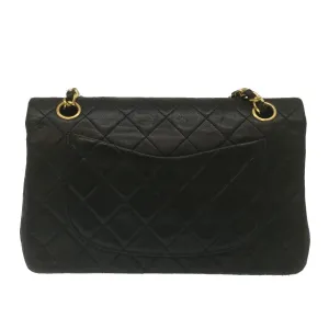Chanel Classic Matelasse 23 Chain Flap Shoulder Bag Lamb Skin Black  lt398A