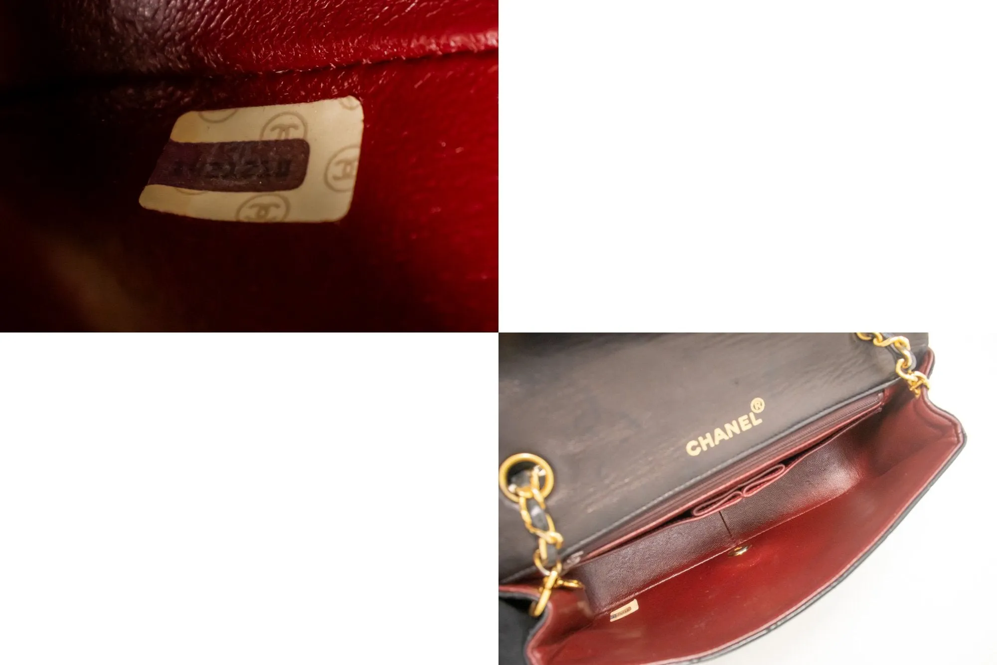 CHANEL Full New Chain Shoulder Bag Black Quilted Lambskin