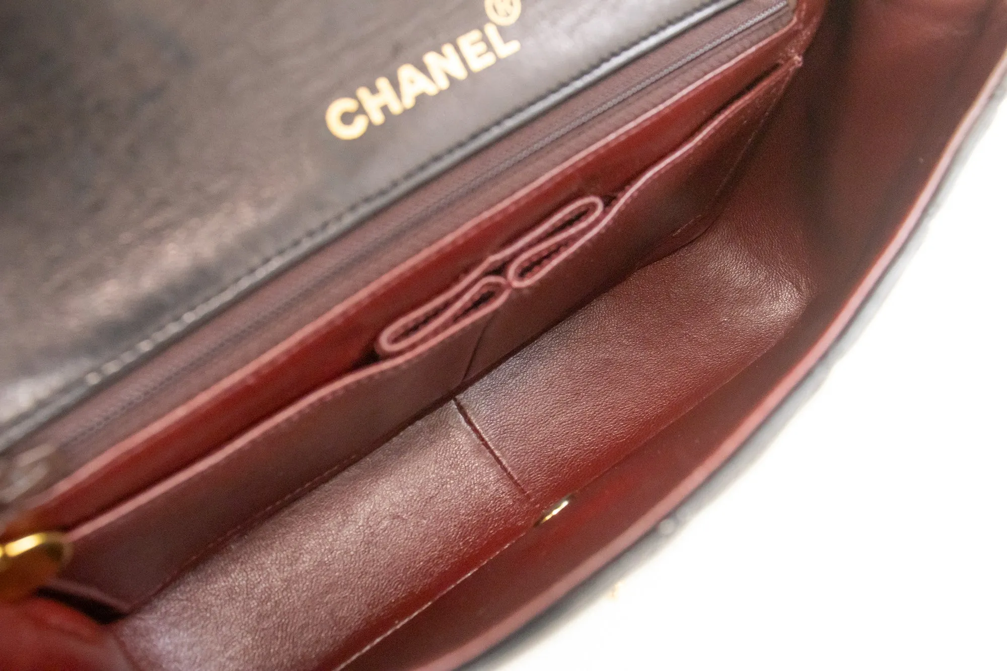 CHANEL Full New Chain Shoulder Bag Black Quilted Lambskin