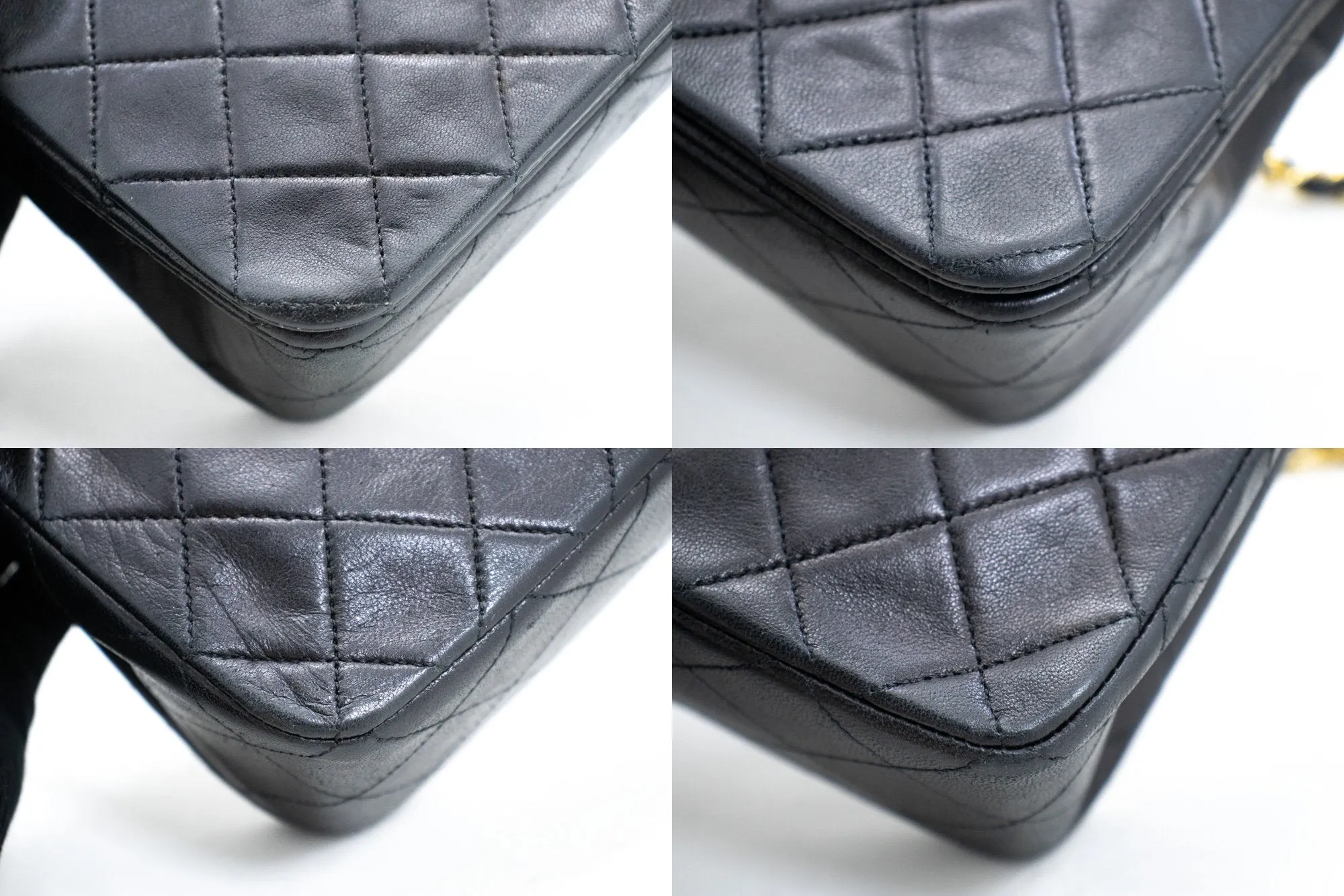 CHANEL Full New Chain Shoulder Bag Black Quilted Lambskin