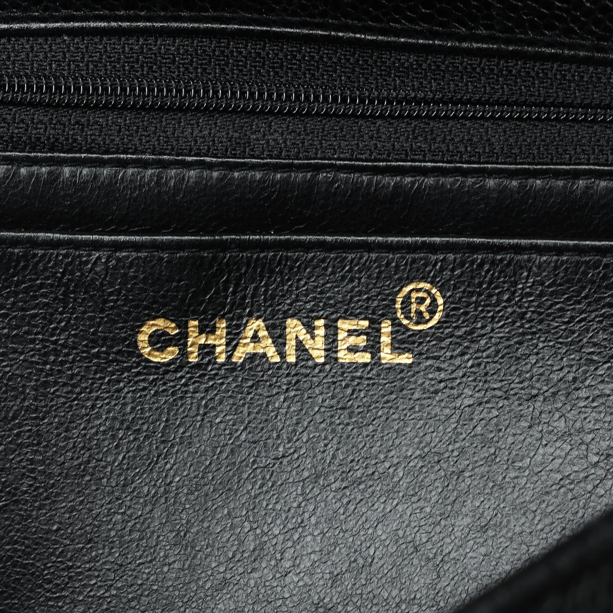 Chanel Jumbo Caviar Mademoiselle Flap Shoulder Bag