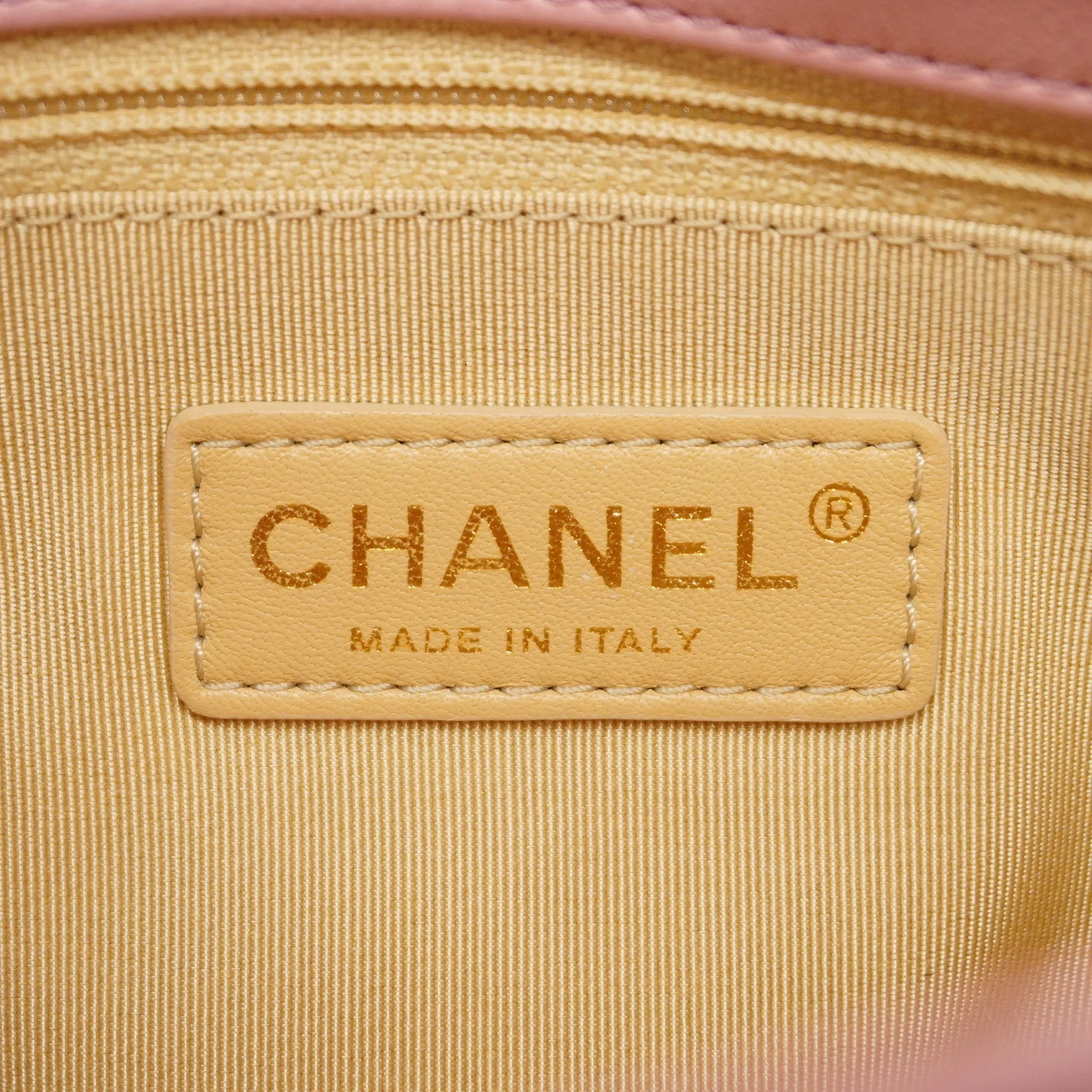 Chanel  Matelasse W Flap W Chain Women's Leather Shoulder Bag Pink