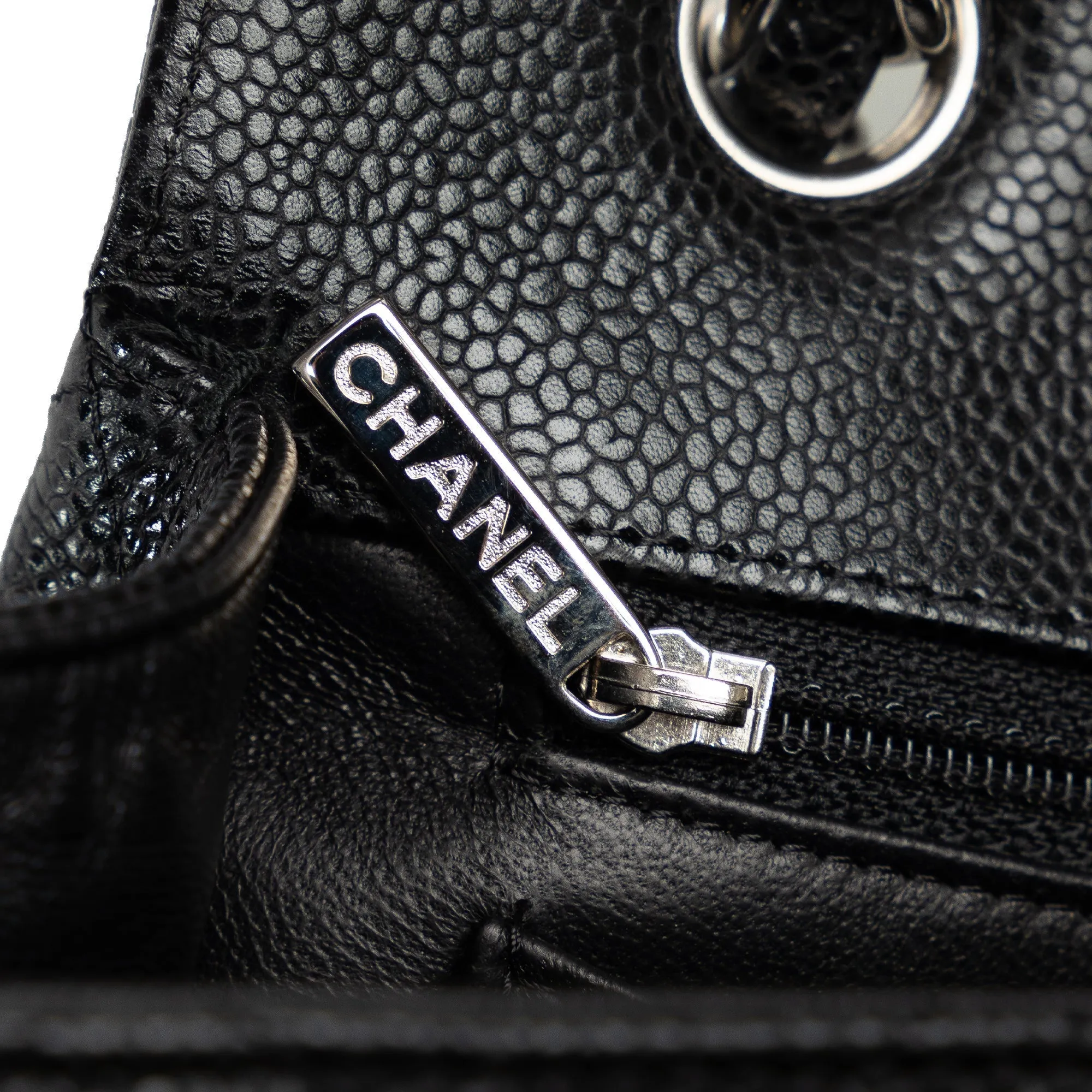 Chanel Maxi Classic Caviar Double Flap Shoulder Bag