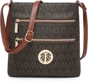 Crossbody Bags for Women Multi Pocket Crossbody Purses Trendy Vegan Leather Shoulder Handbags with Adjustable Strap