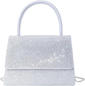 Crystal Women Handbags Ladies Purses Top-Handle Tote Handbag Rhinestones Evening Bags for Women Wedding Glitter Purse