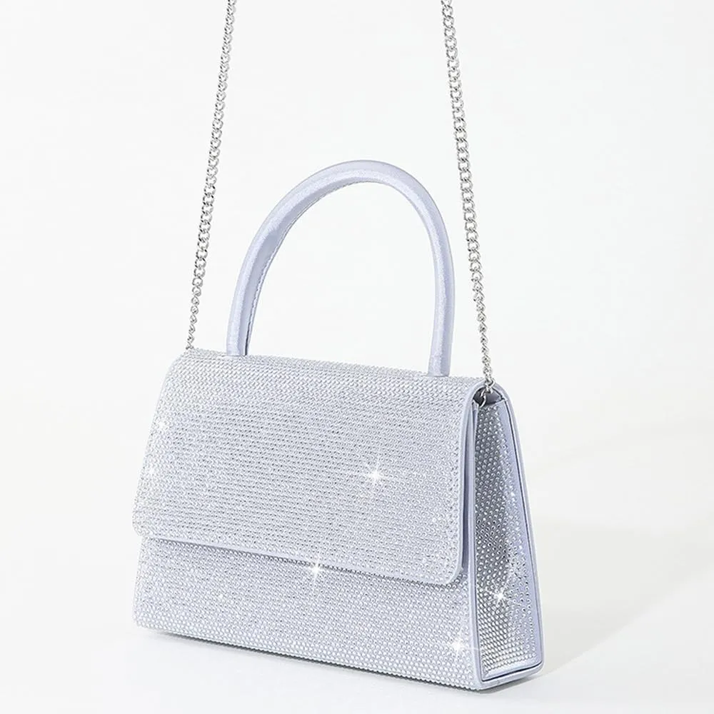 Crystal Women Handbags Ladies Purses Top-Handle Tote Handbag Rhinestones Evening Bags for Women Wedding Glitter Purse