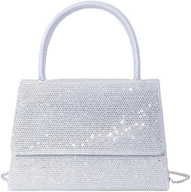 Crystal Women Handbags Ladies Purses Top-Handle Tote Handbag Rhinestones Evening Bags for Women Wedding Glitter Purse