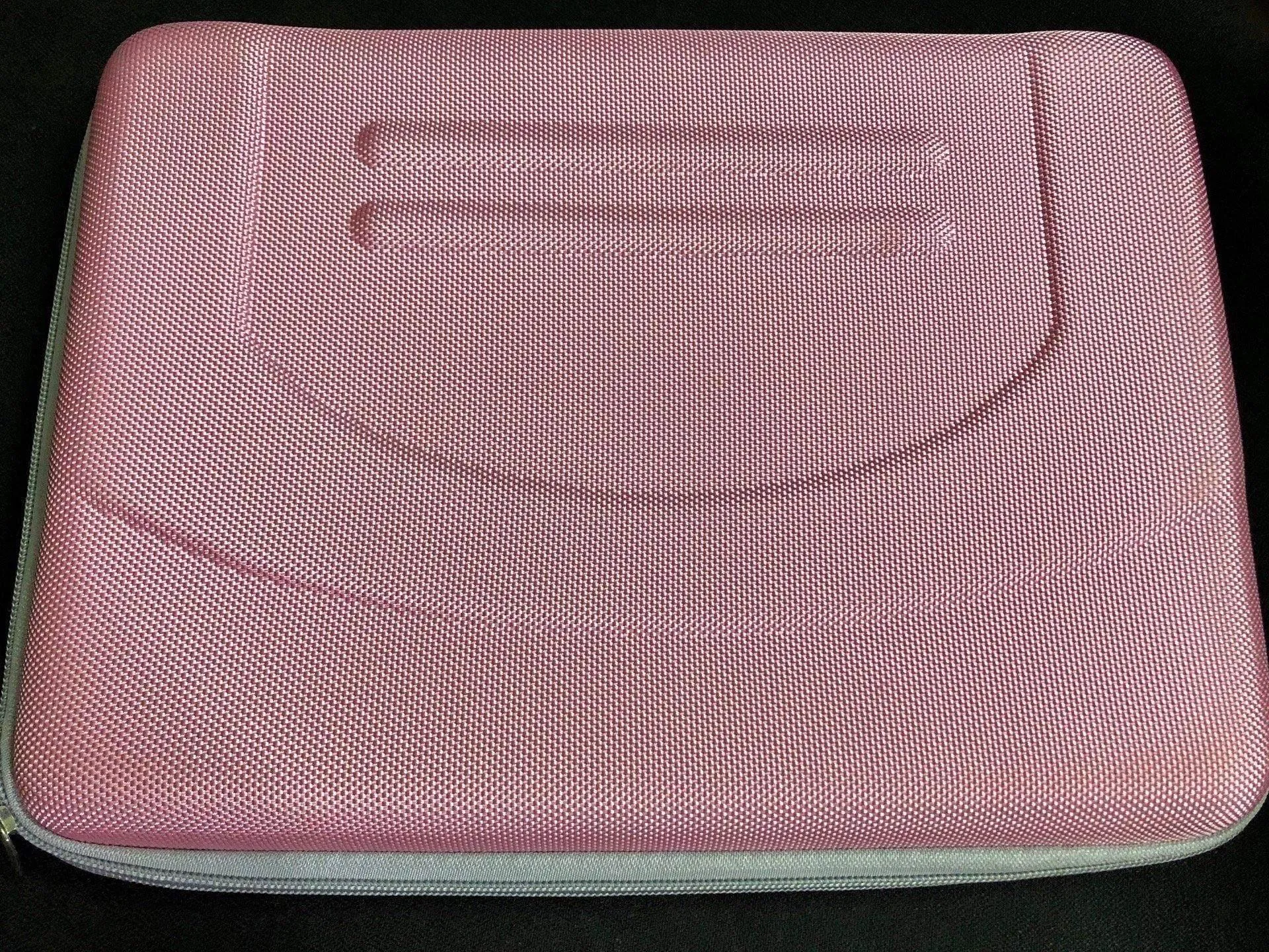 Dealsplant 14 inch Laptop Zipper Protective Padded hard Case (Light Pink)