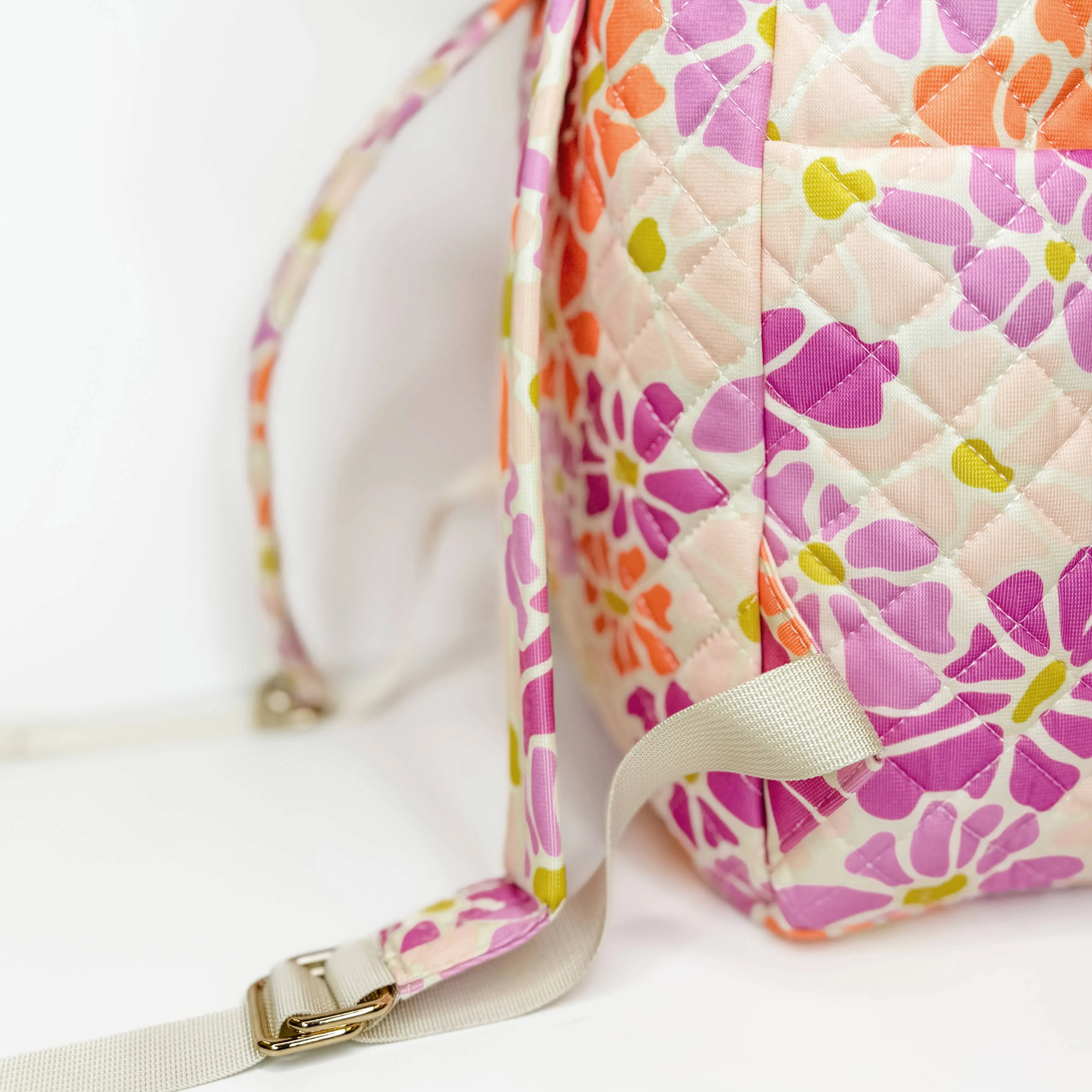 Floral Pattern Cosmetic Bag