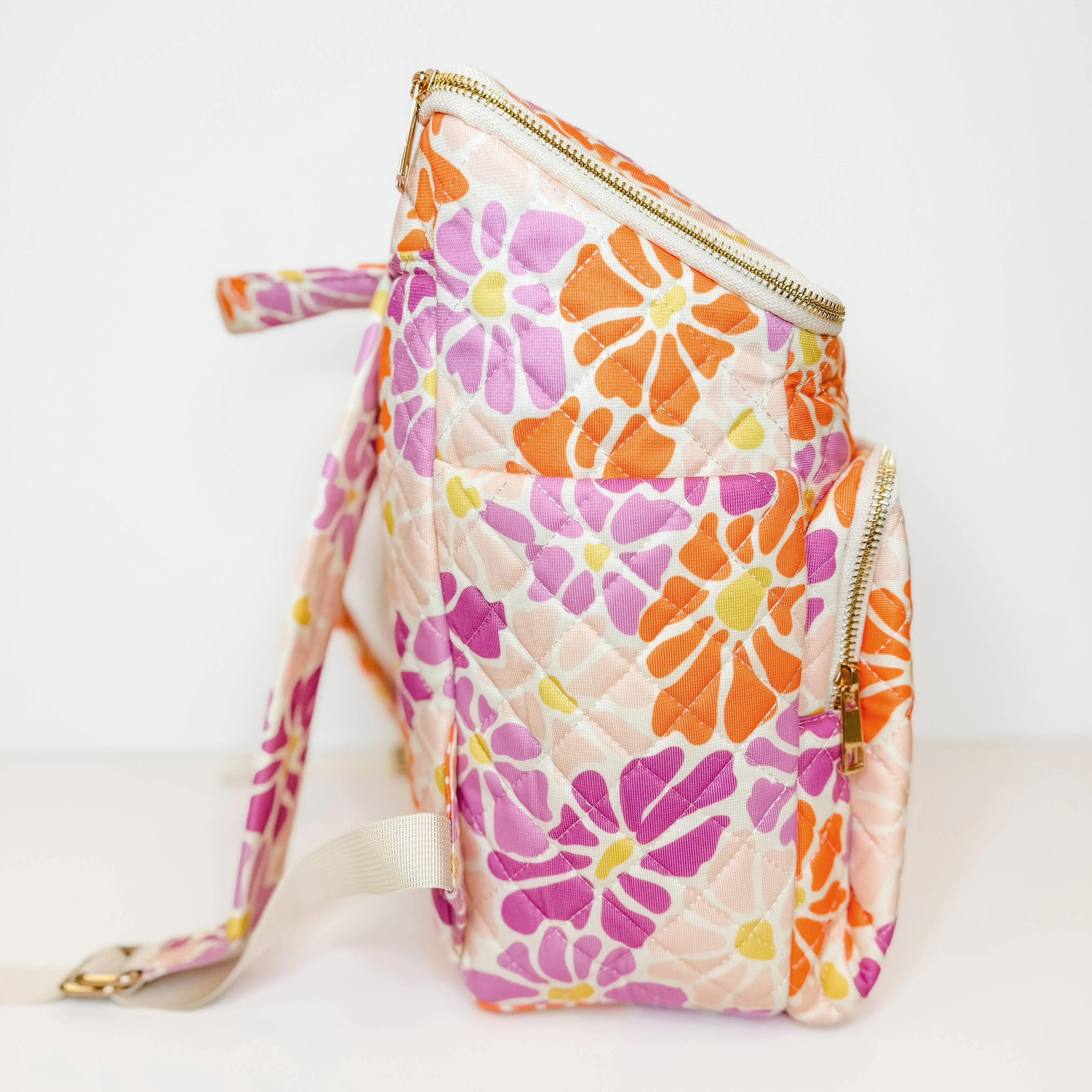 Floral Pattern Cosmetic Bag