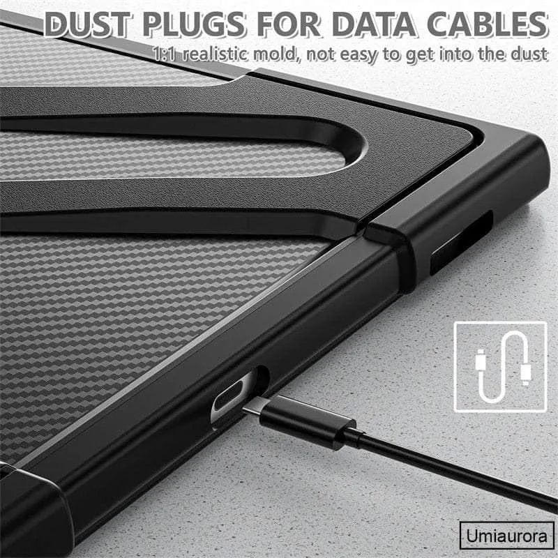 Galaxy Tab S9 Ultra Rotation Hand Ring Stand Rugged Case