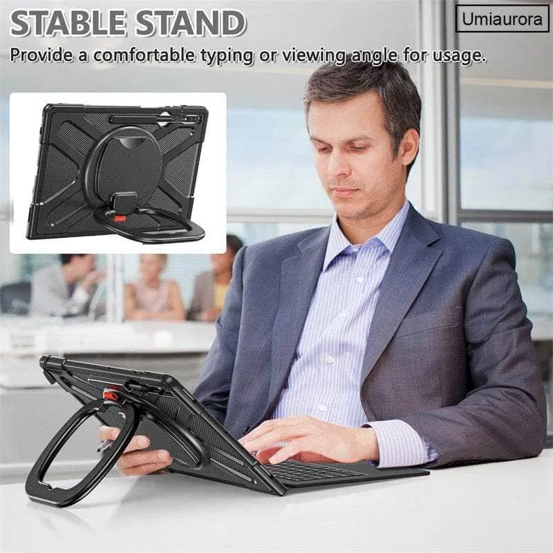 Galaxy Tab S9 Ultra Rotation Hand Ring Stand Rugged Case