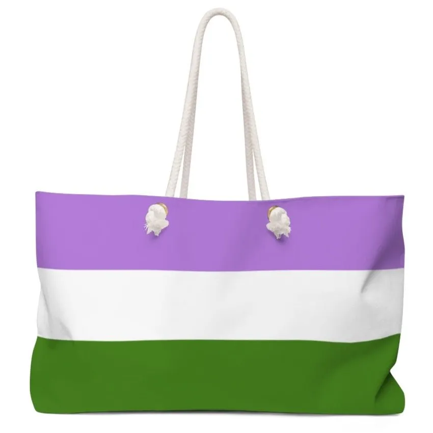 Genderqueer Flag Weekender Bag