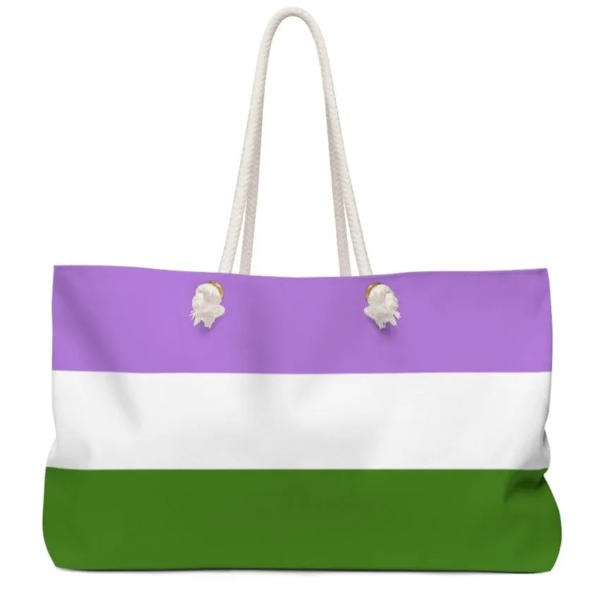 Genderqueer Flag Weekender Bag