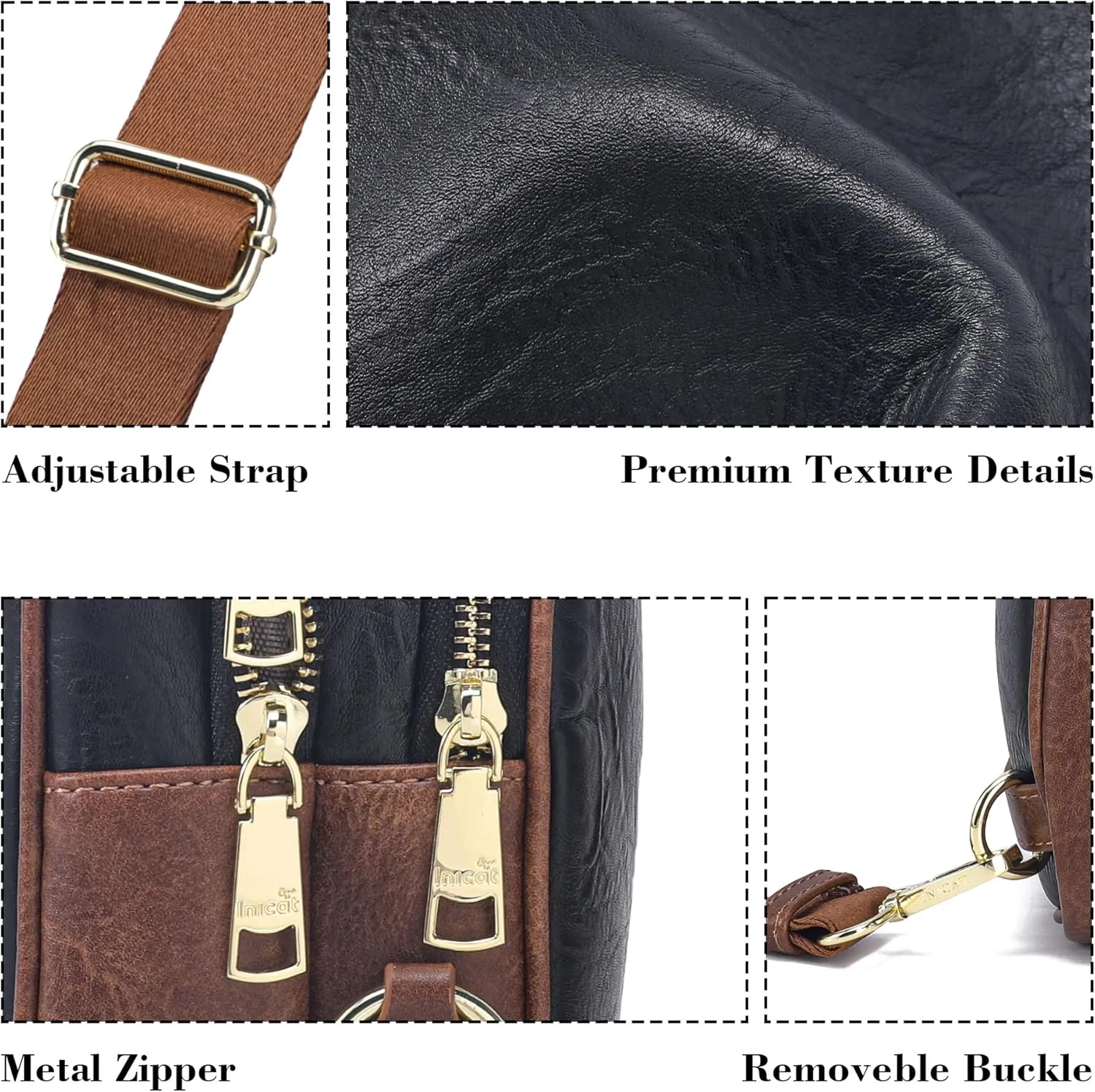 Haytijoe Crossbody Bags for Women Leather Sling Bag Anti-theft Cross Body Bag Travel Sling Purse Chest Bags Fanny Packs
